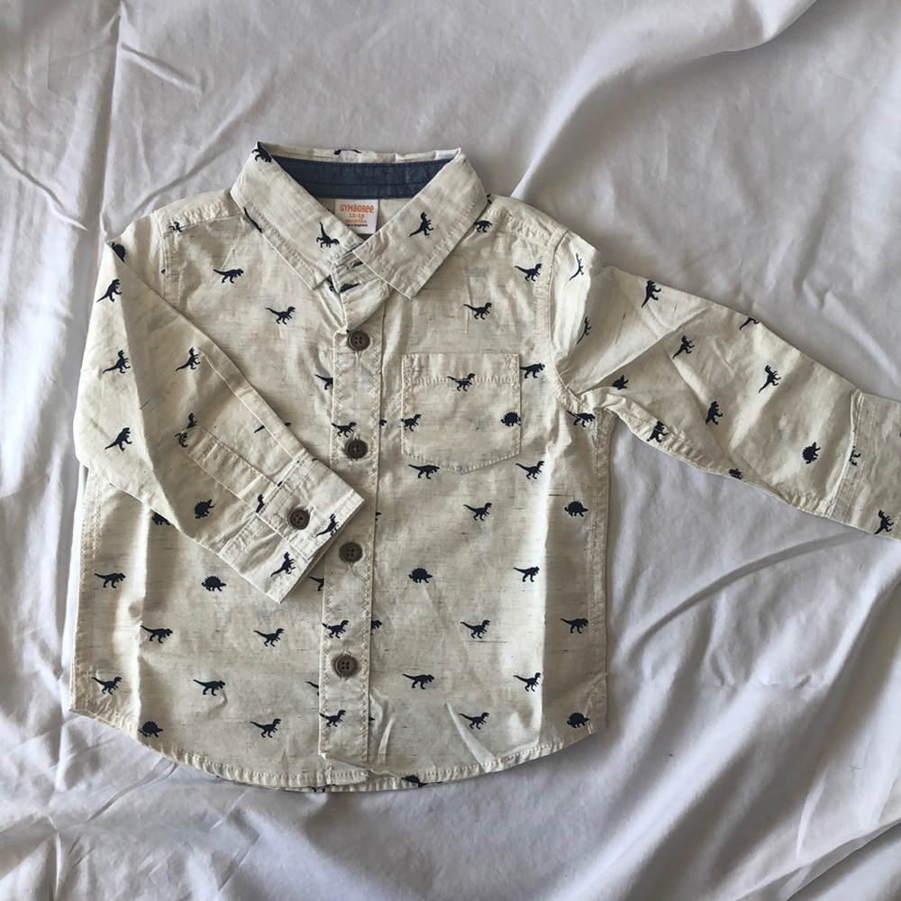 NWT Gymboree Dinosaur Button Down